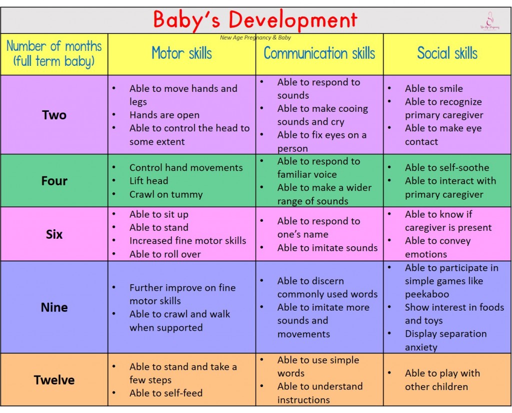 Child Development Chart Birth To 19 Years Best Picture Of Chart 